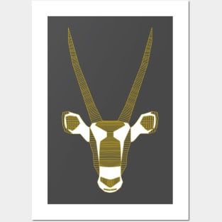 Geometric gemsbok Posters and Art